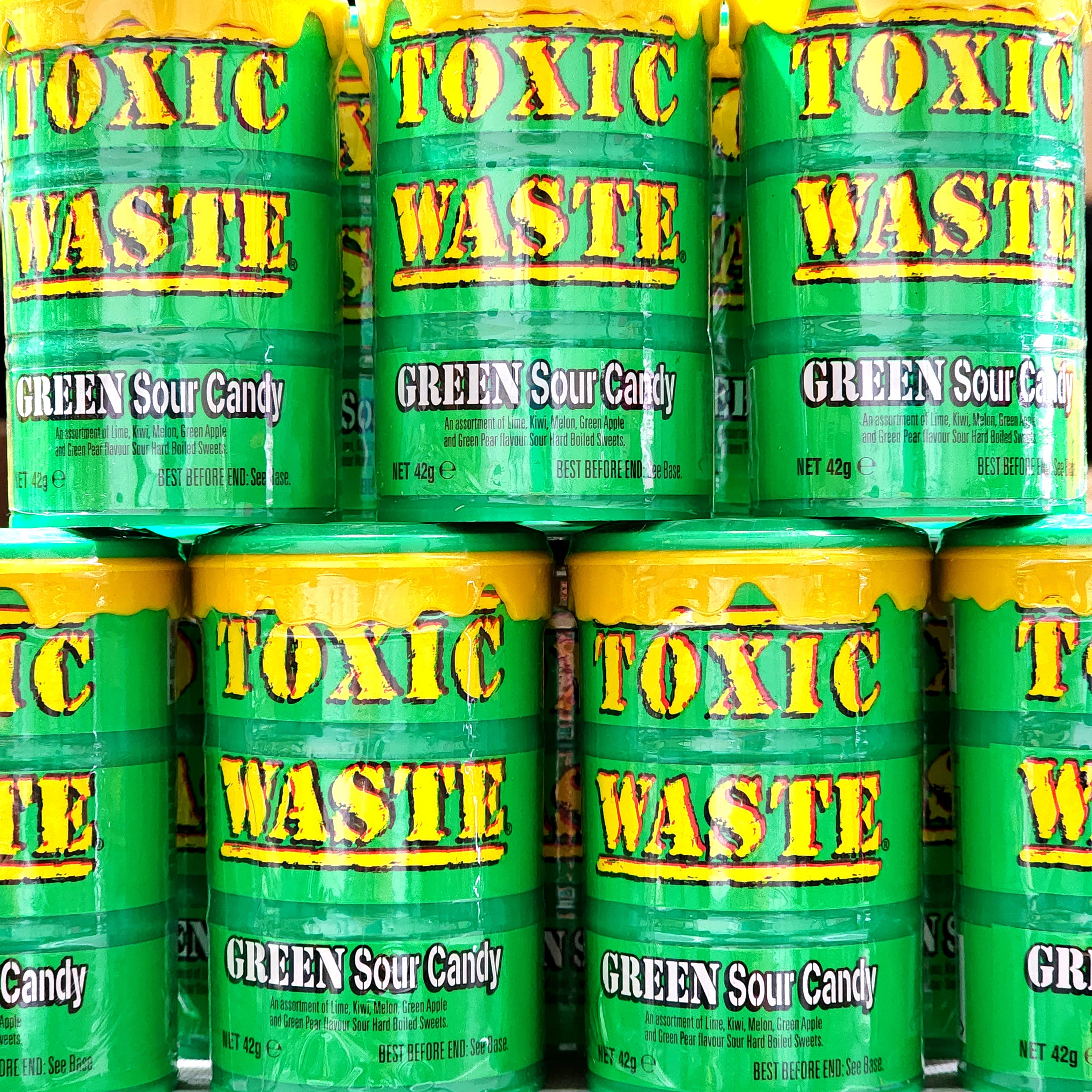 Toxic Waste Green Apple Soda