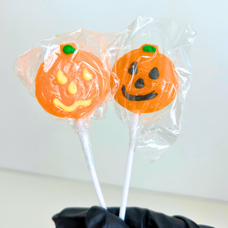 Halloween Pumpkin Head Lollipop