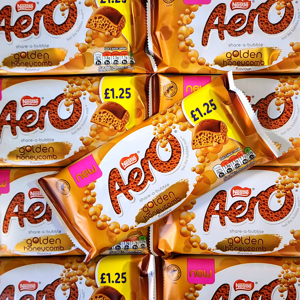 Aero Golden Honeycomb Bar 90g