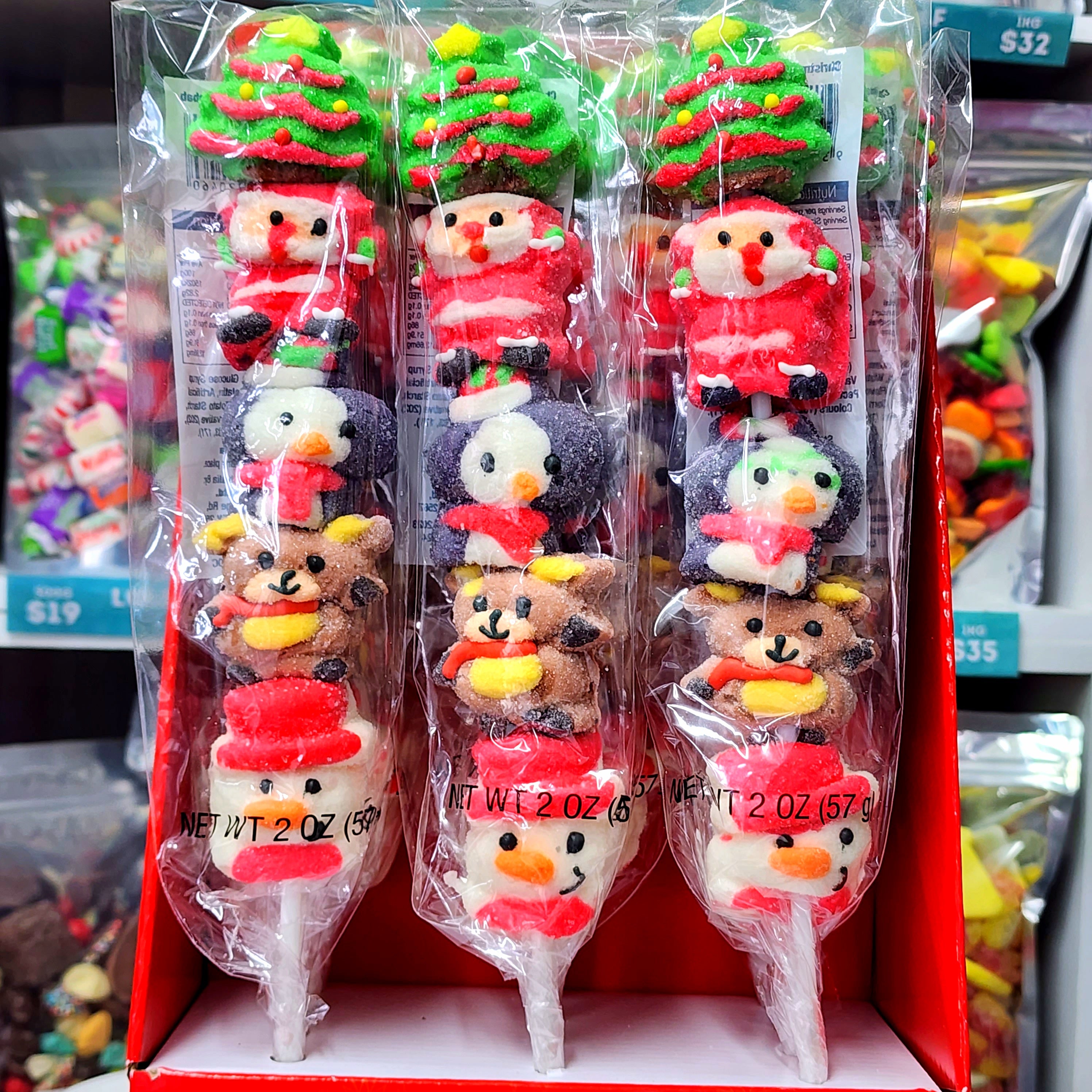 Christmas Mallow Kebabs - Pik n Mix Lollies NZ