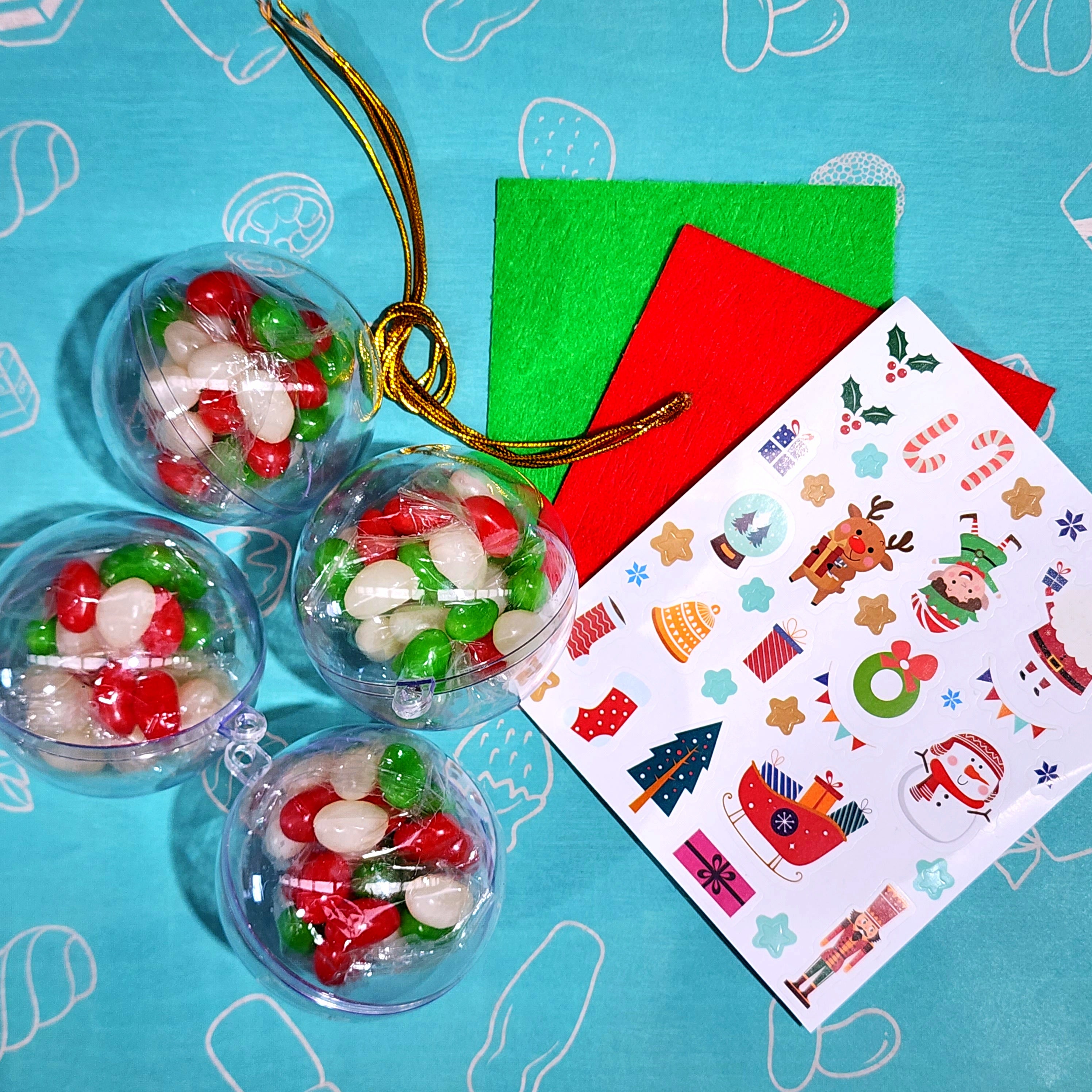 Xmas DIY Baubles (pack of 4) - Pik n Mix Lollies NZ