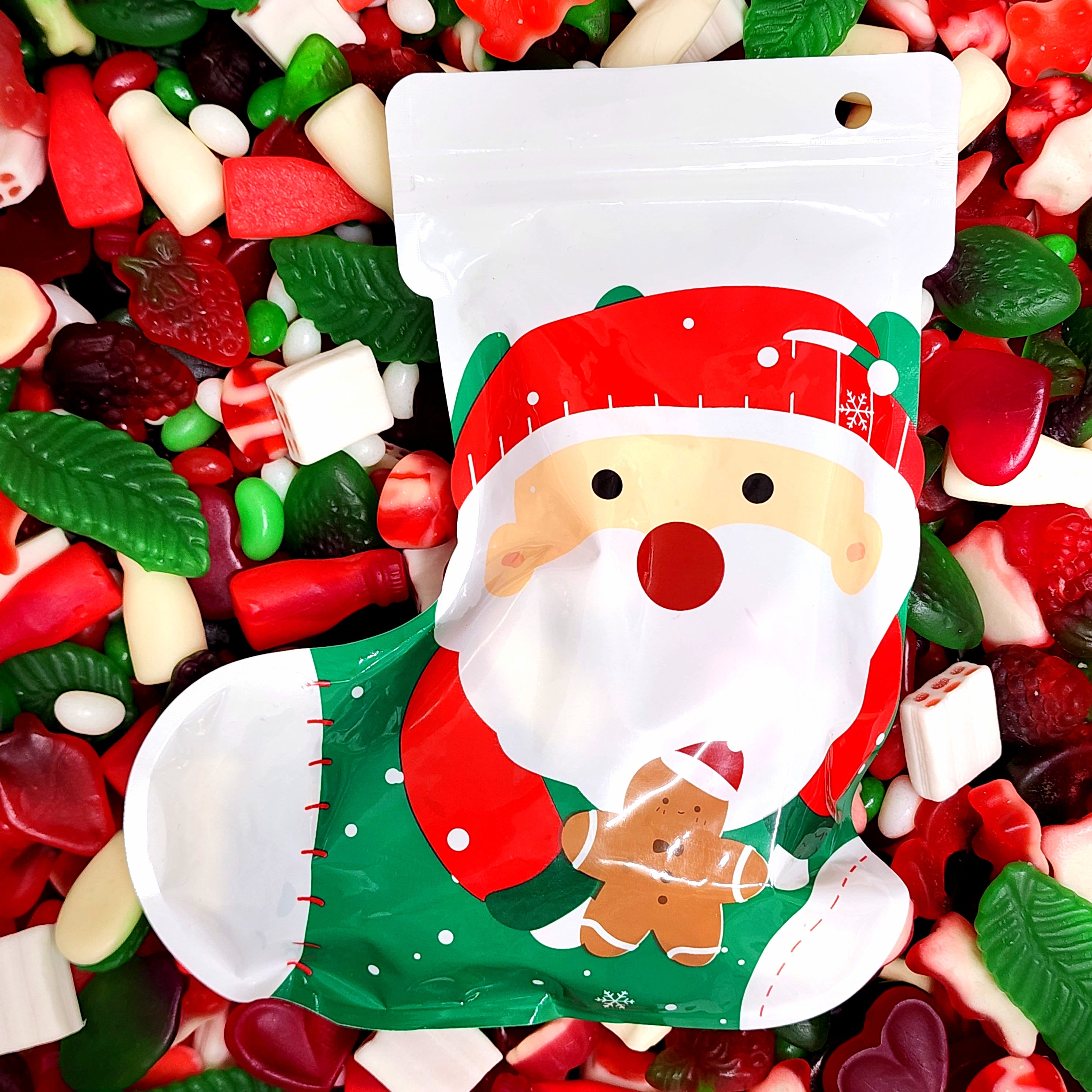 Santa Stocking Bags - Pik n Mix Lollies NZ