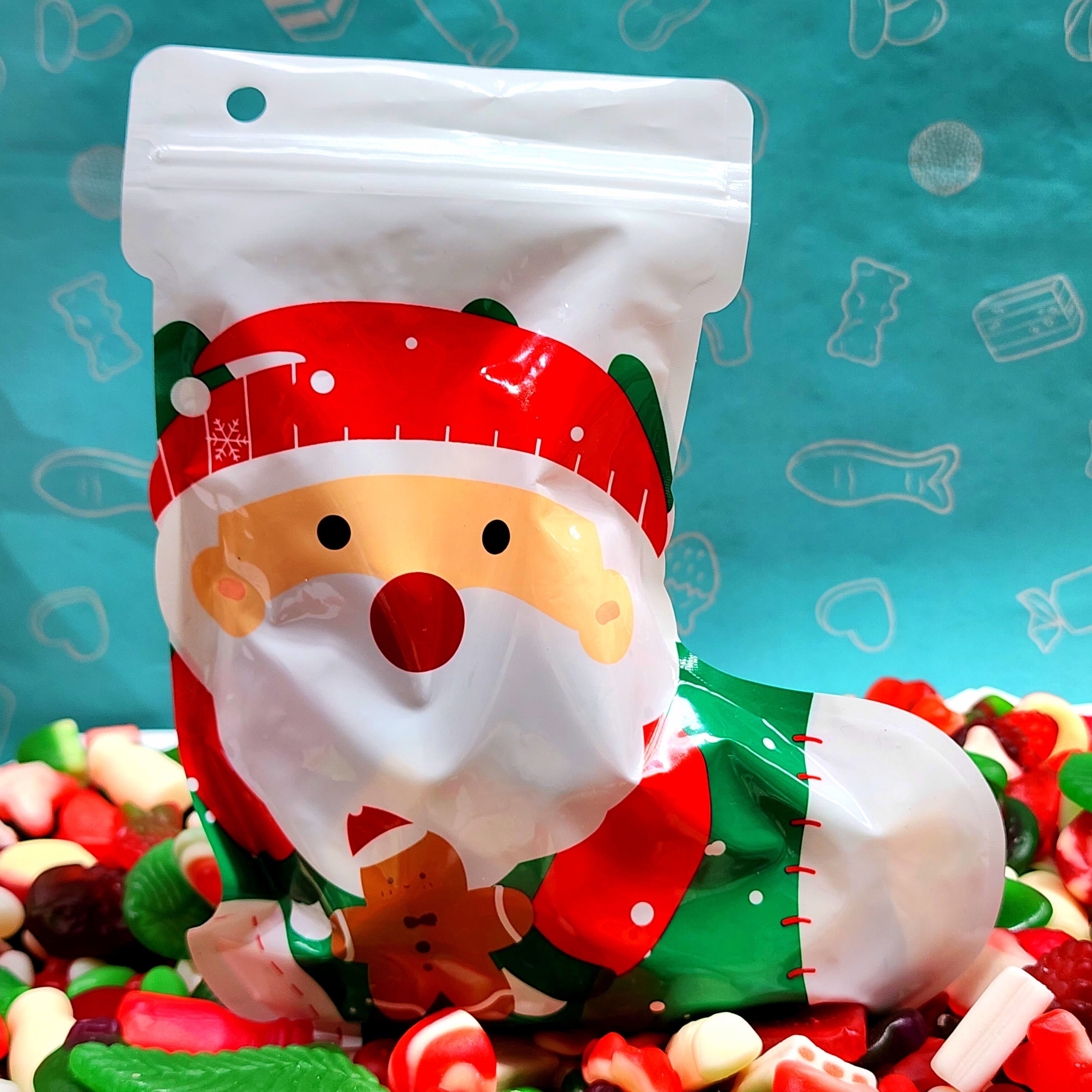 Santa Stocking Bags - Pik n Mix Lollies NZ