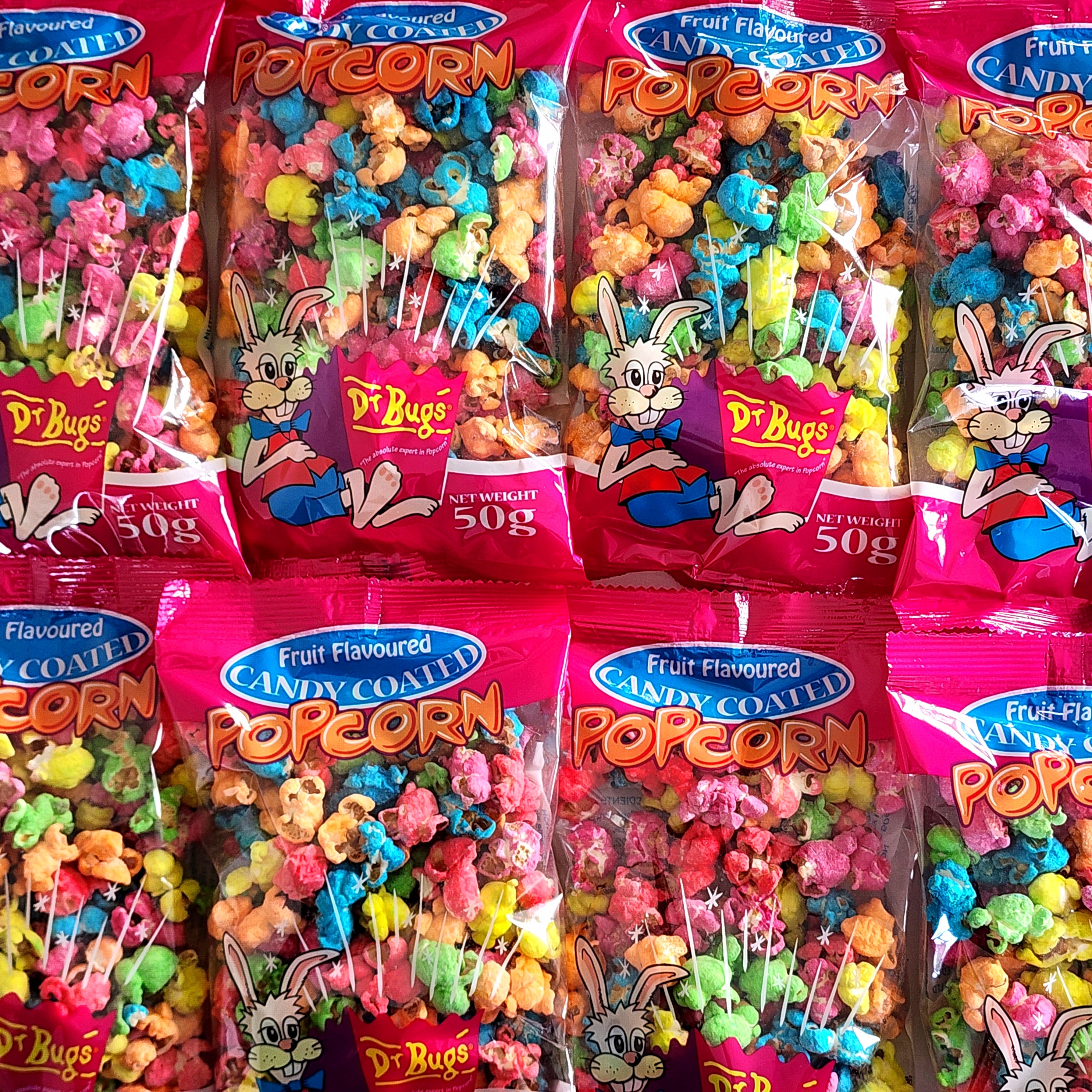 Candy Coated Fruit Popcorn | Pik n Mix Lollies NZ