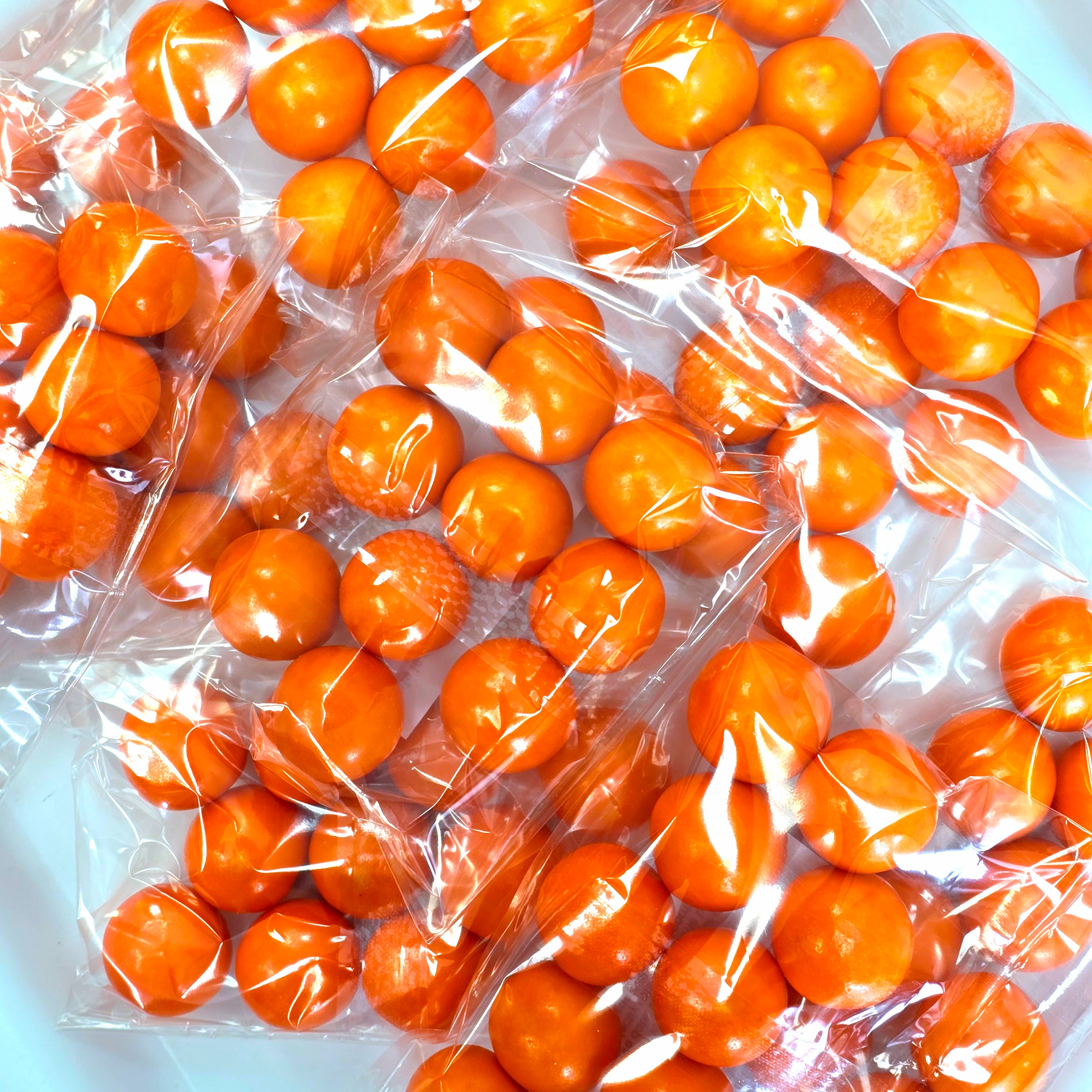 Orange Gum Balls - Seconds