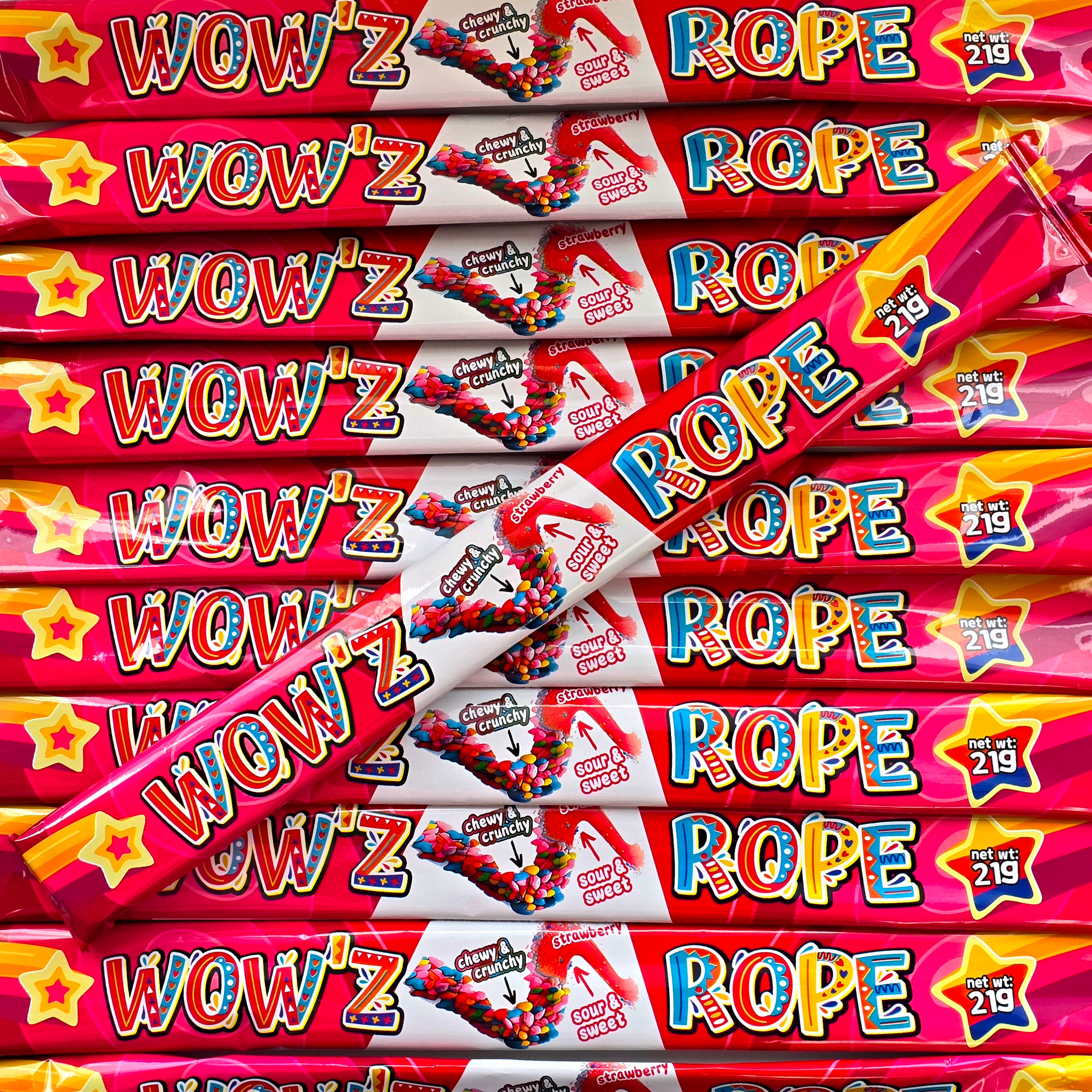 Wow'z Rope Candy - Strawberry