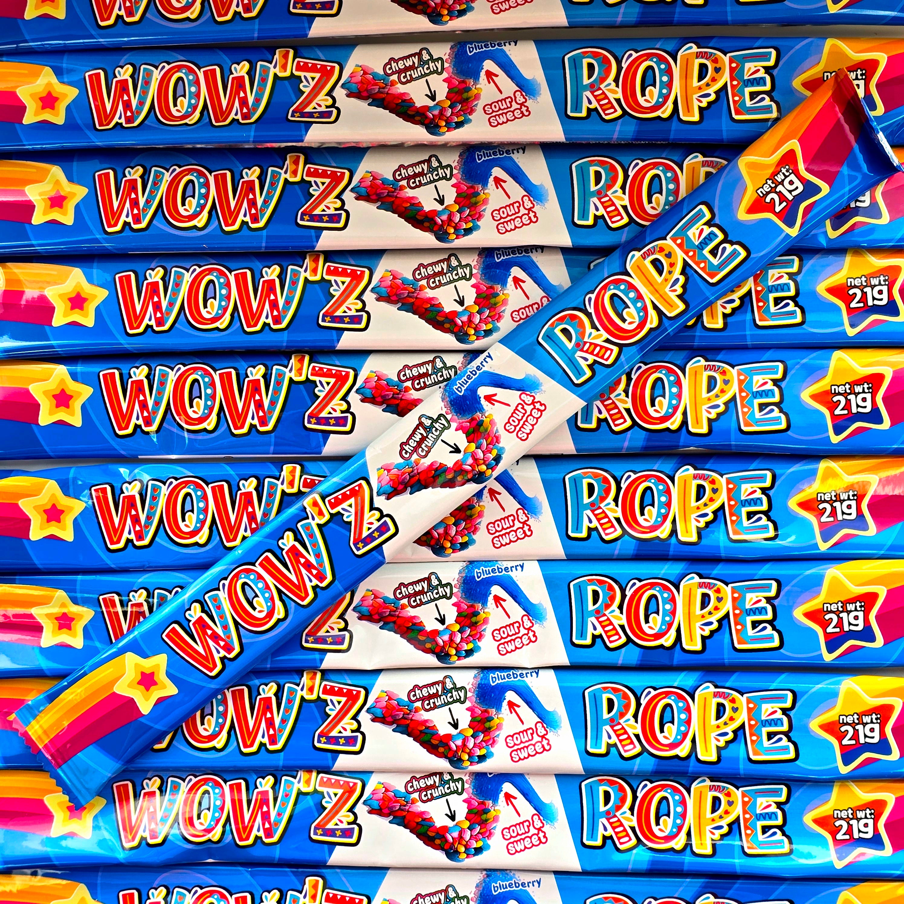 Wow'z Rope Candy - Blueberry