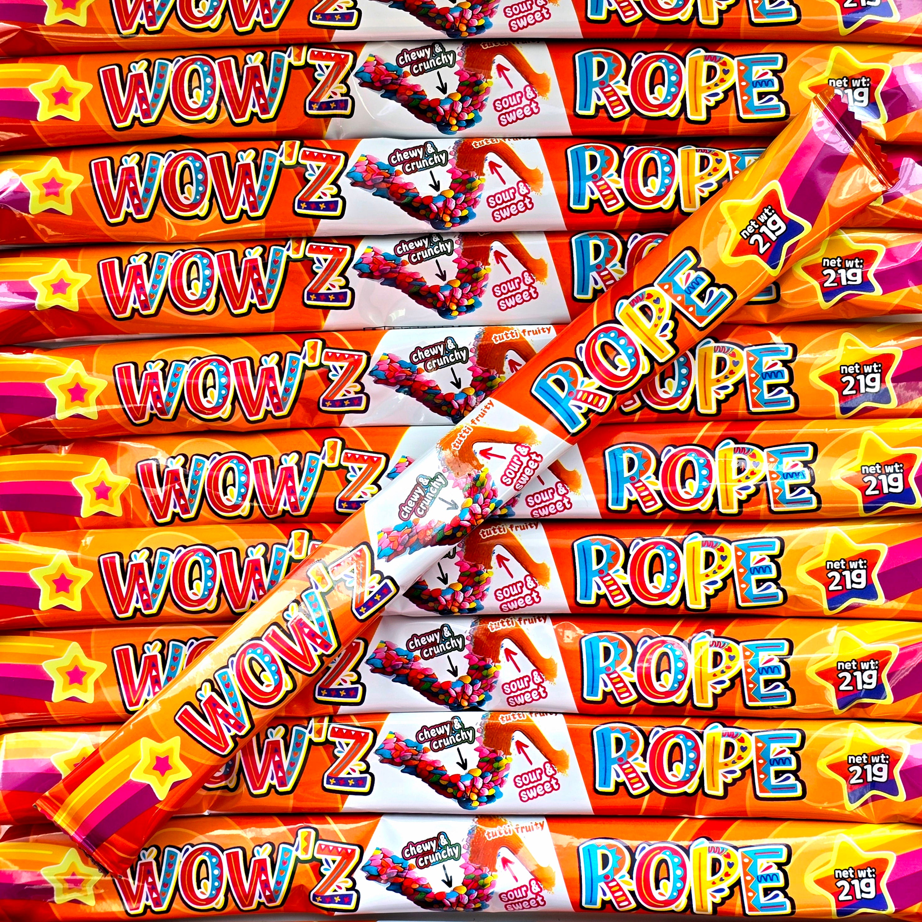 Wow'z Rope Candy - Tutti Fruity