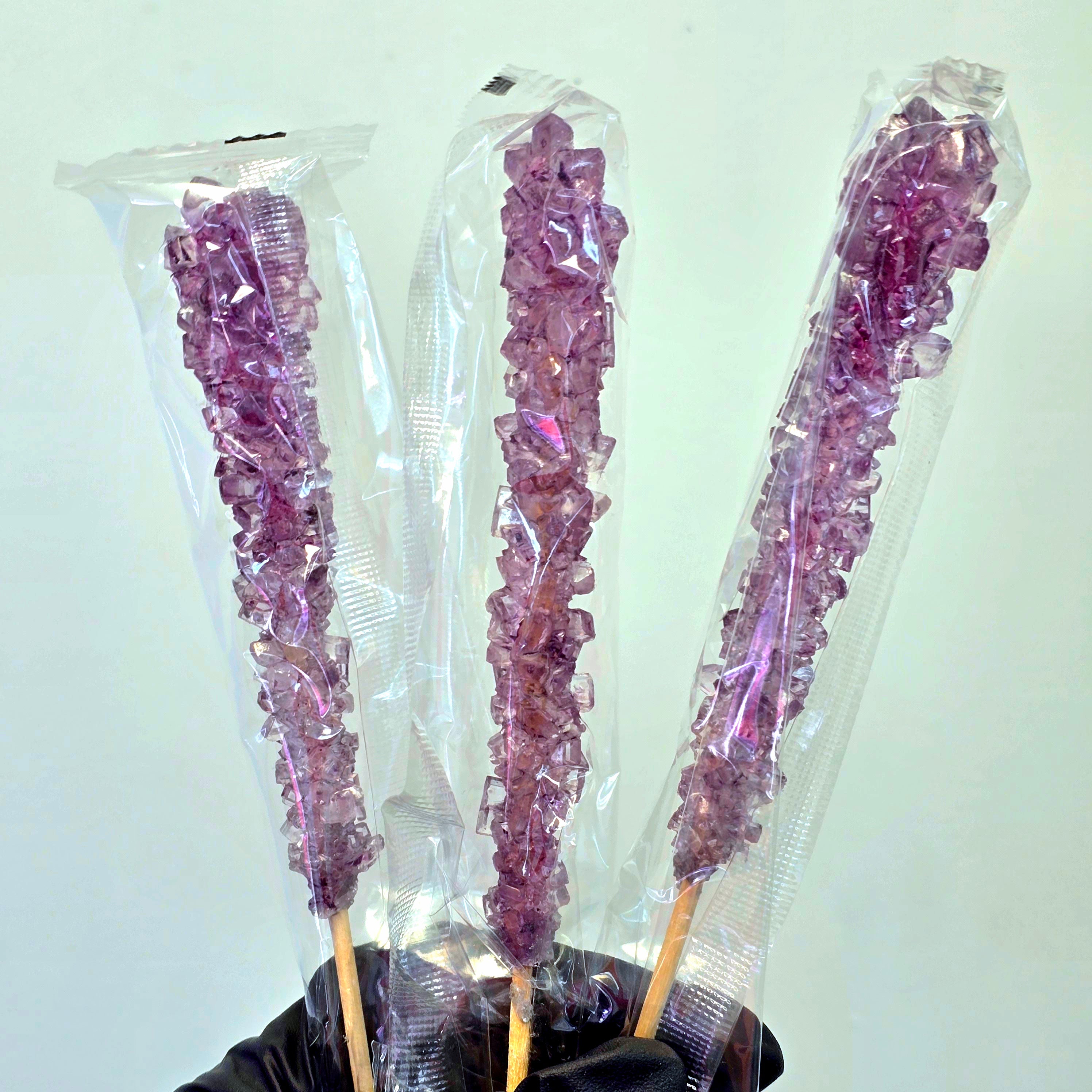 Crystal Rock Candy Sticks - Lavender