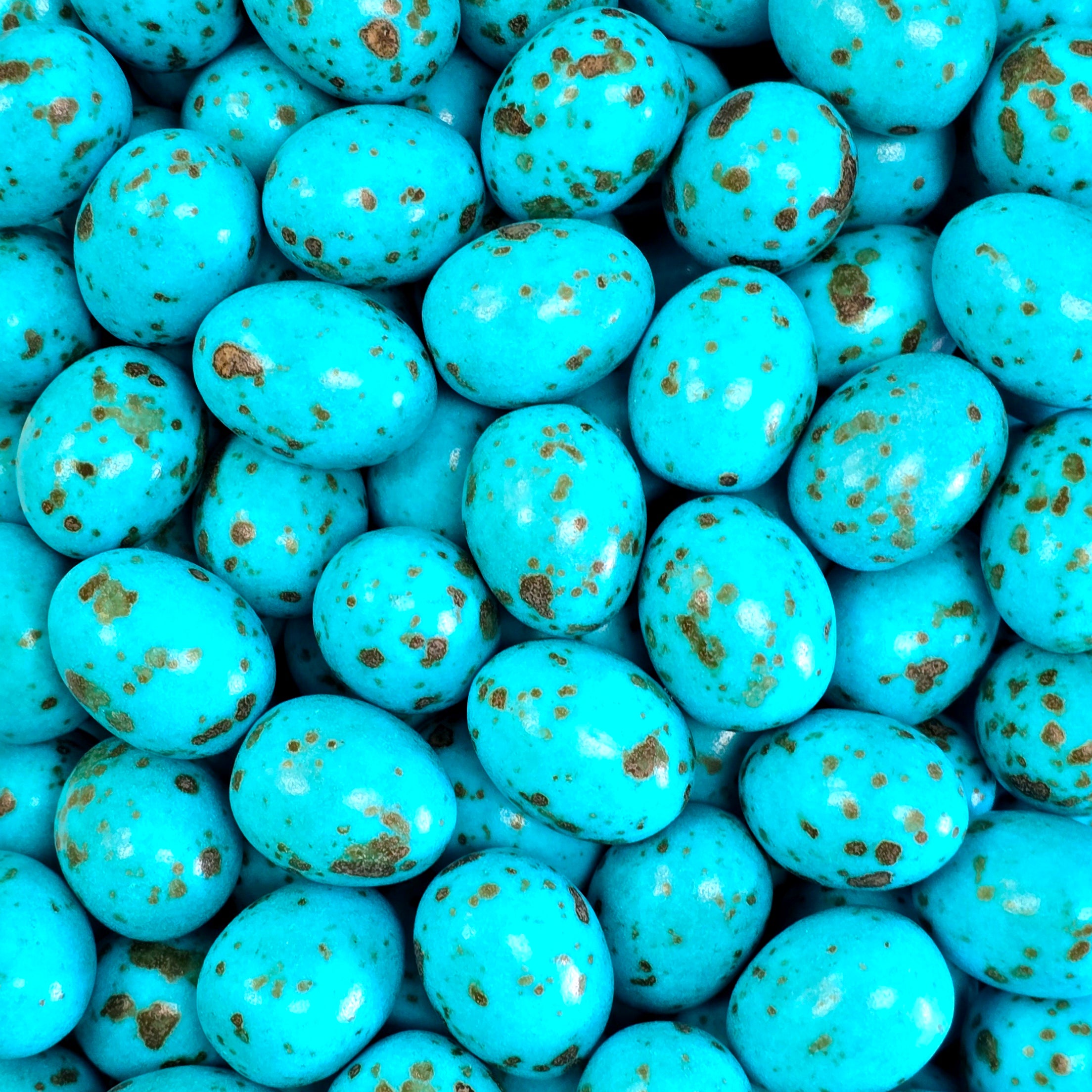 Blue Candy Coated Chocolate Eggs