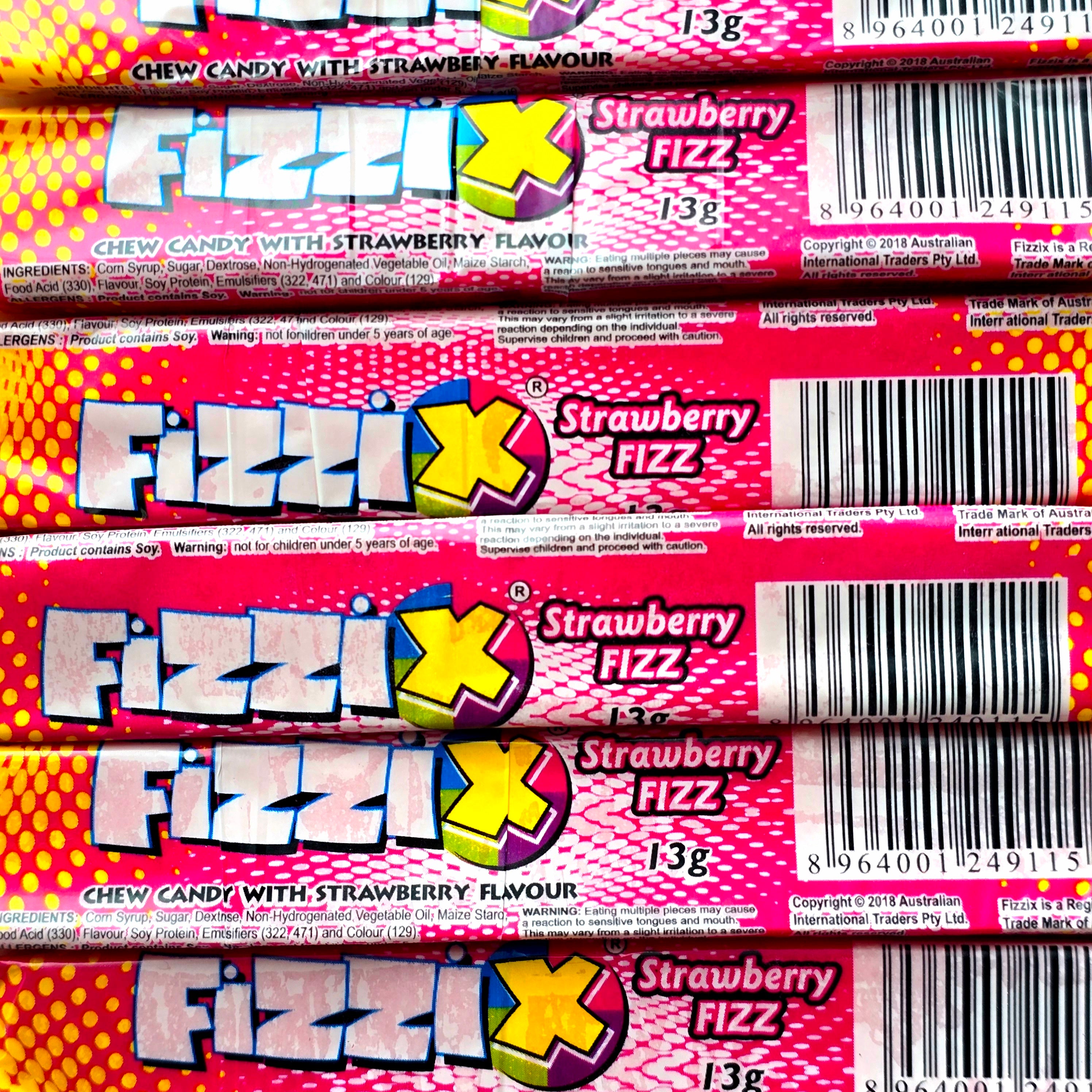 Fizzix Strawberry Chew Bar