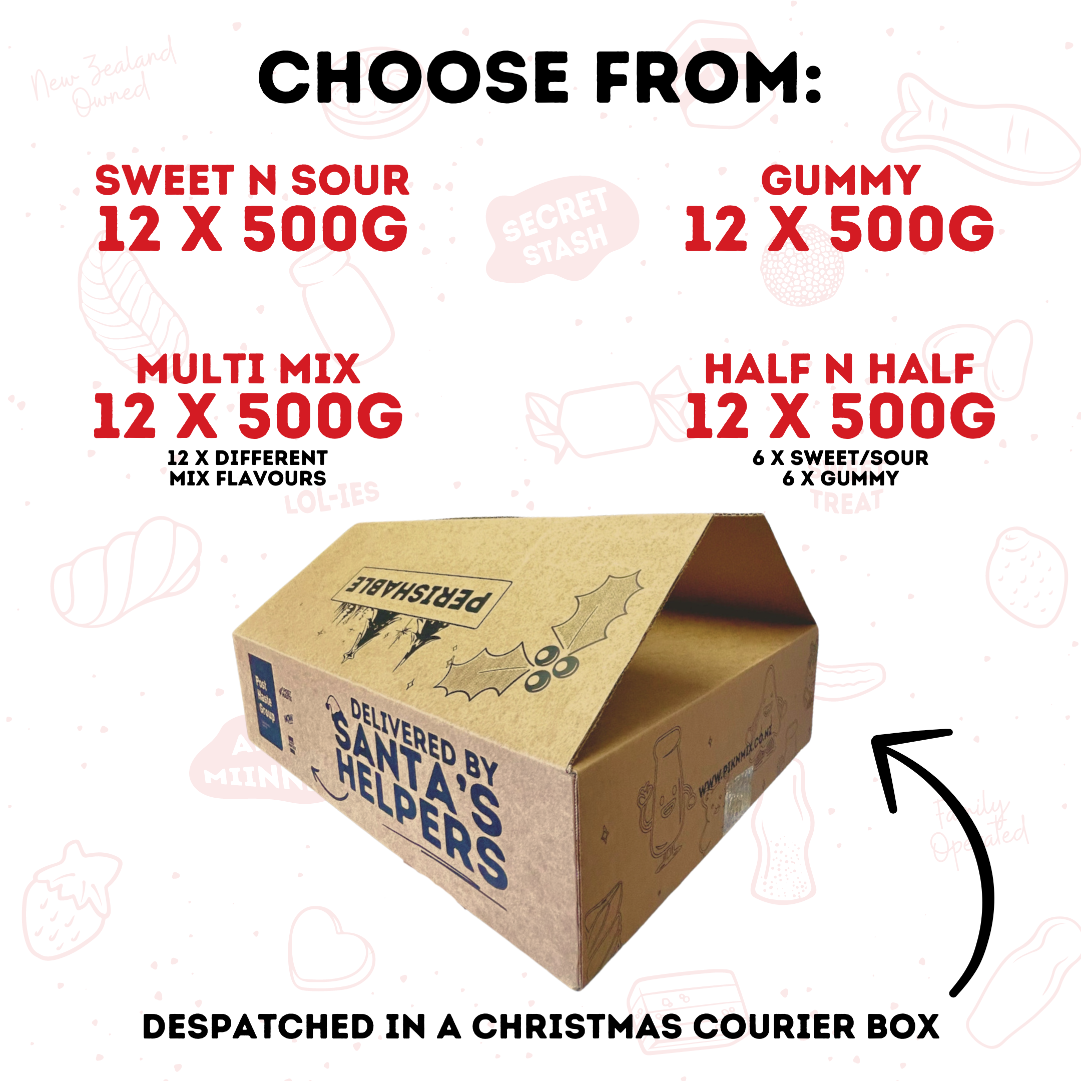 Christmas Bulk Box - 12 x 500g bags