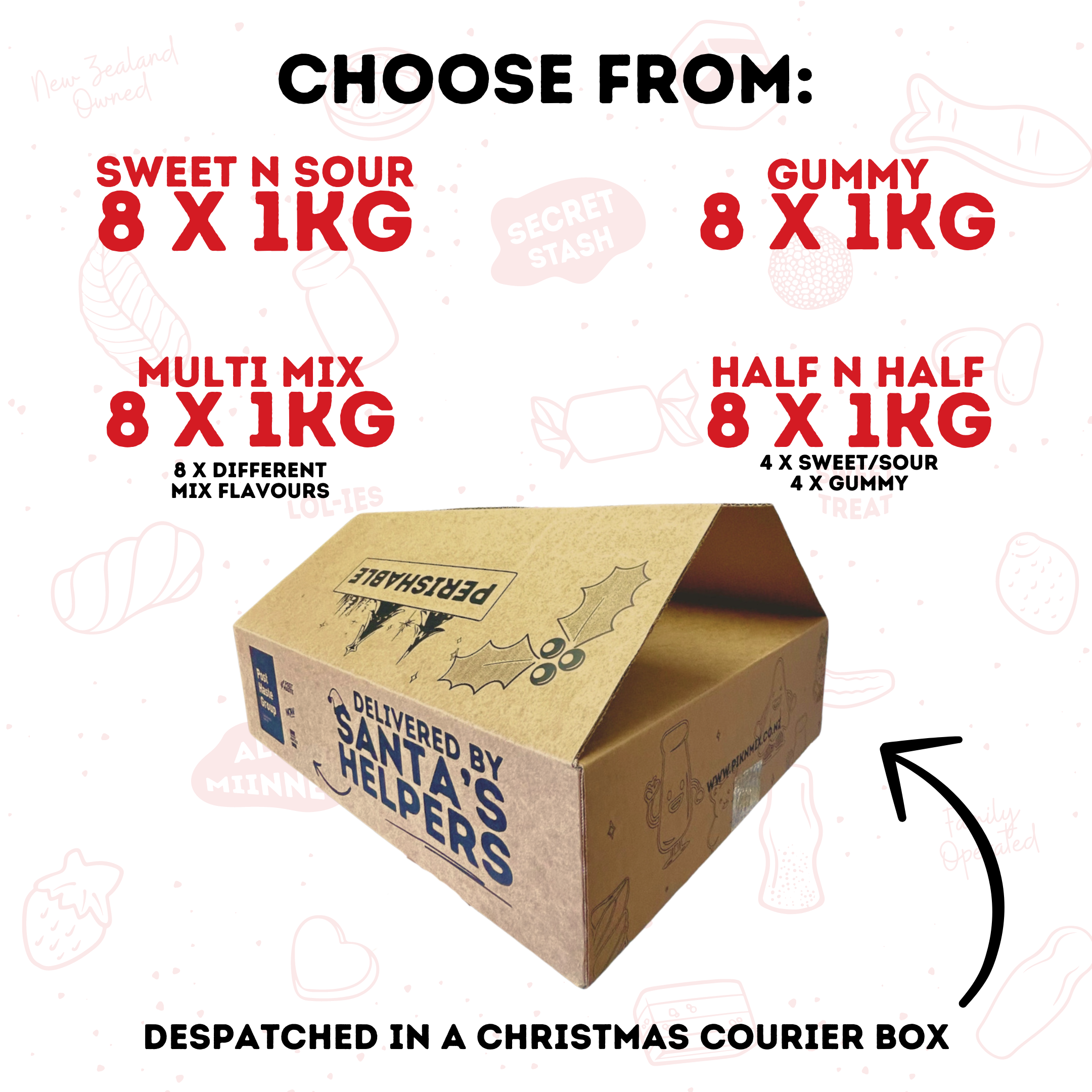 Christmas Bulk Box - 8 x 1kg bags