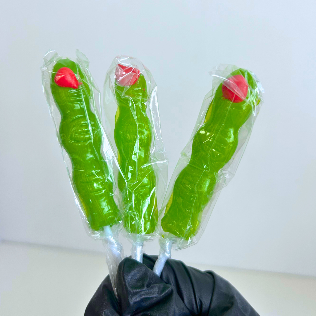 Zombie Finger Lollipops - Sour Apple (4)