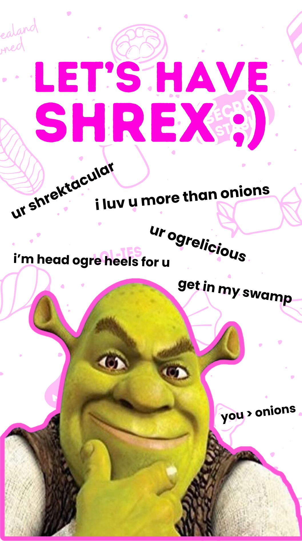 Shrek Pick Up Line Mix Bag