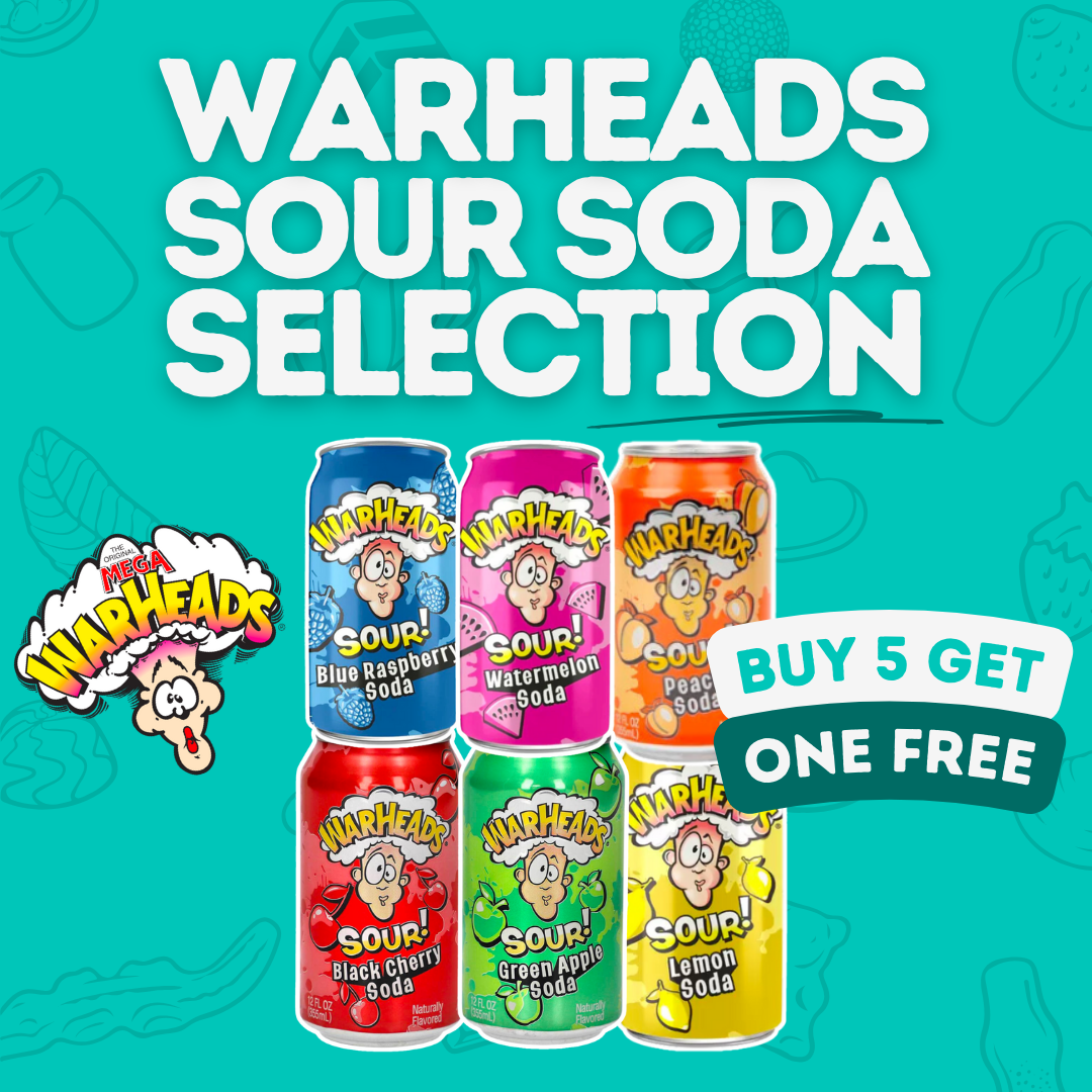 Warheads Sour Soda Selection - Pik n Mix Lollies NZ