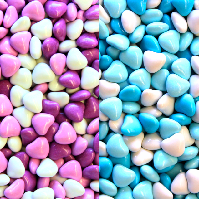 Candy Coated Choc Hearts - Seconds