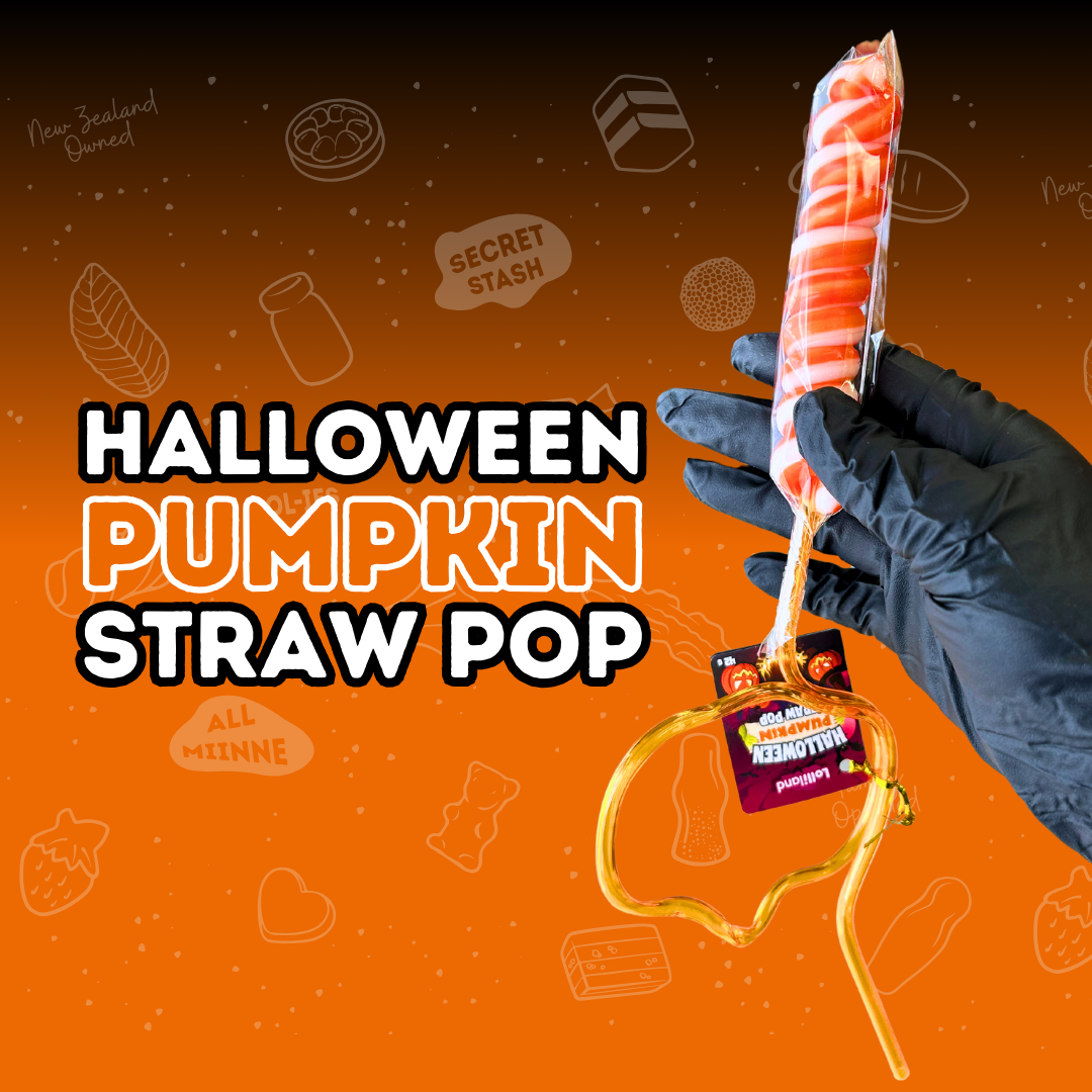 Halloween Pumpkin Straw Pop