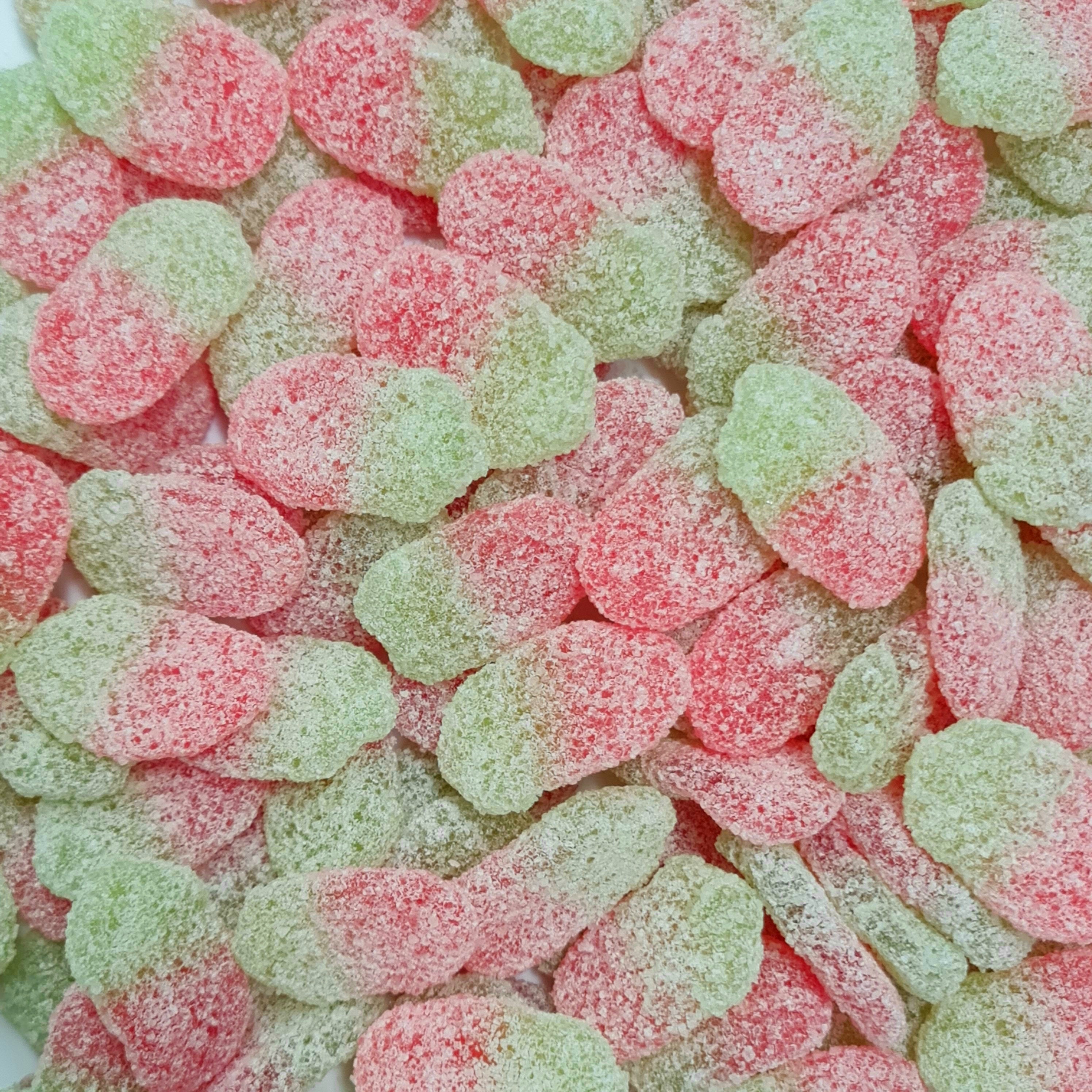 Sour Fizzy Strawberries - Pik n Mix Lollies NZ